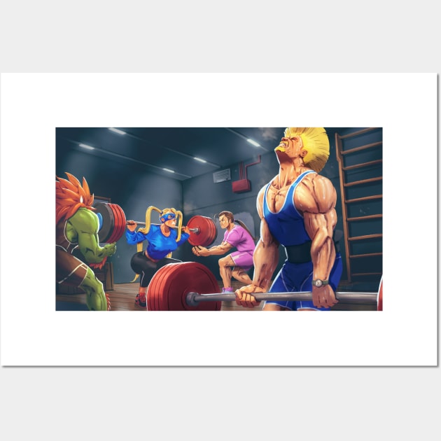 Workout Street Fighters 2 Wall Art by HeyJay